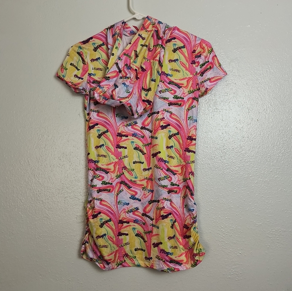 Cute Hoodie Dress Pajama Girl's Size 14/16 Multi - Picture 4 of 7